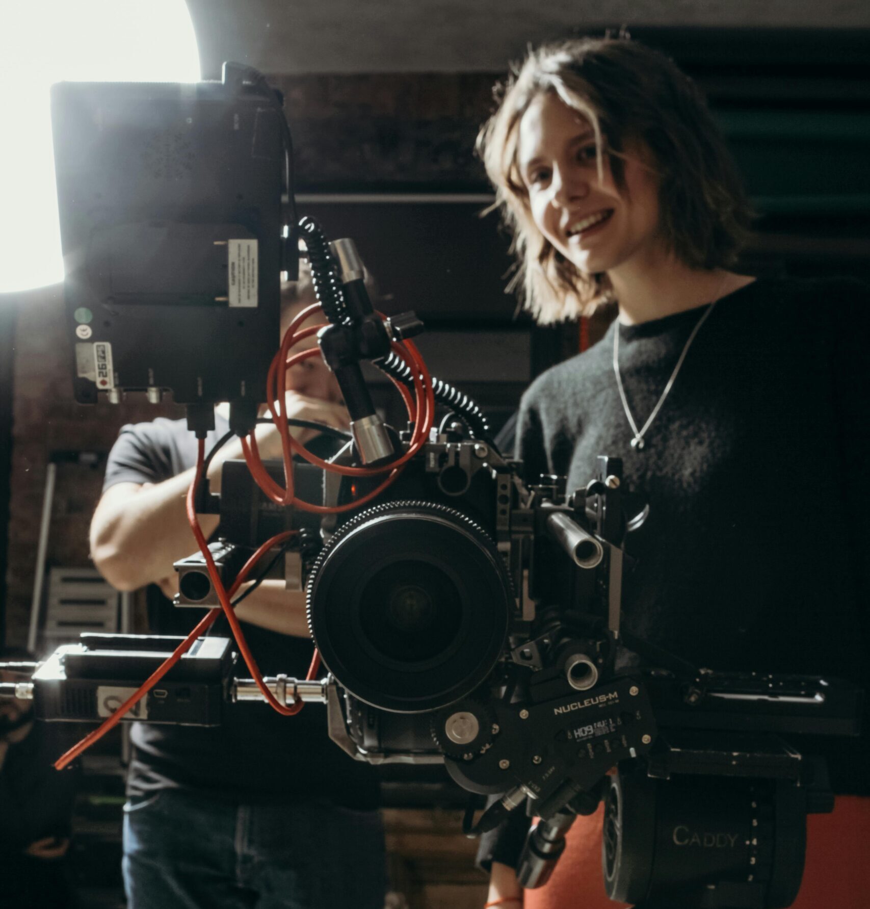 Explore the dynamic atmosphere of a professional studio with this behind-the-scenes shot.